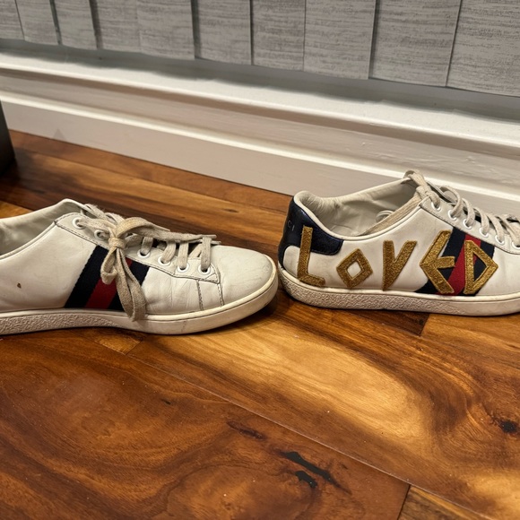 white gucci loved sneakers - Picture 2 of 4